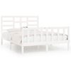 vidaXL Bed Frame without Mattress White 160x200 cm Solid Wood Pine