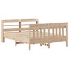 vidaXL Bed Frame without Mattress 150x200 cm King Size Solid Wood Pine