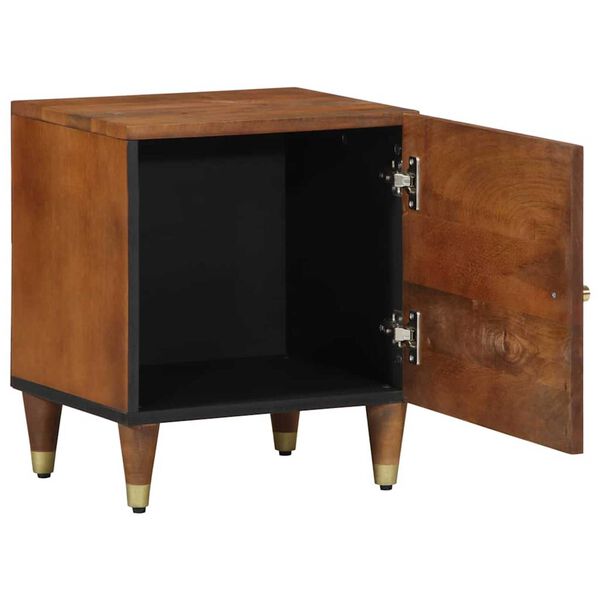 vidaXL Bedside Cabinet with Door Honey Brown 40 x 33 x 46 cm