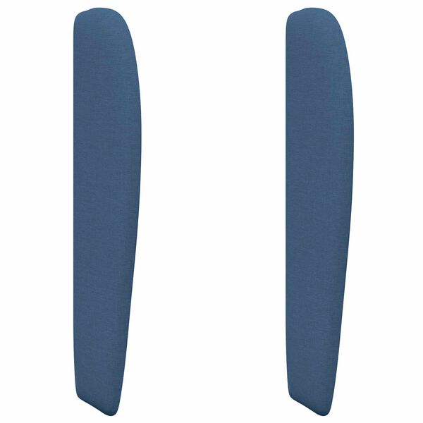 vidaXL Headboard Ear Blue 80 x 23 x 6 cm Fabric