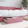 vidaXL Bed Drawers 2 pcs Pink Engineered Wood and Velvet