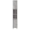 vidaXL Bathroom Cabinet Grey Sonoma 30x30x190 cm Engineered Wood