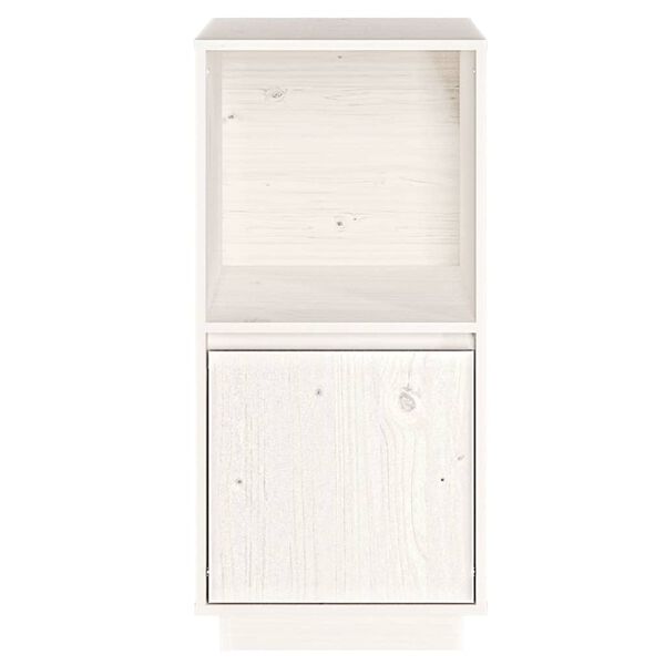 vidaXL Sideboard White 38x35x80 cm Solid Wood Pine