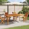 vidaXL Garden Dining Table 180x90x75 cm Solid Wood Acacia