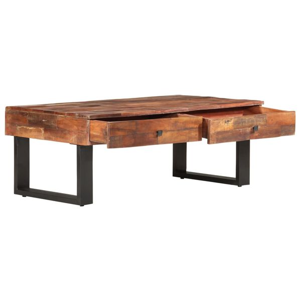 vidaXL Coffee Table 110x60x40 cm Solid Reclaimed Wood