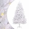 vidaXL Artificial Hinged Christmas Tree White 300 cm PVC and Steel