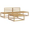 vidaXL Outdoor Sofa Set Solid Acacia Wood White