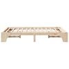 vidaXL Bed Frame Natural 120 x 200 cm Solid Pine Wood