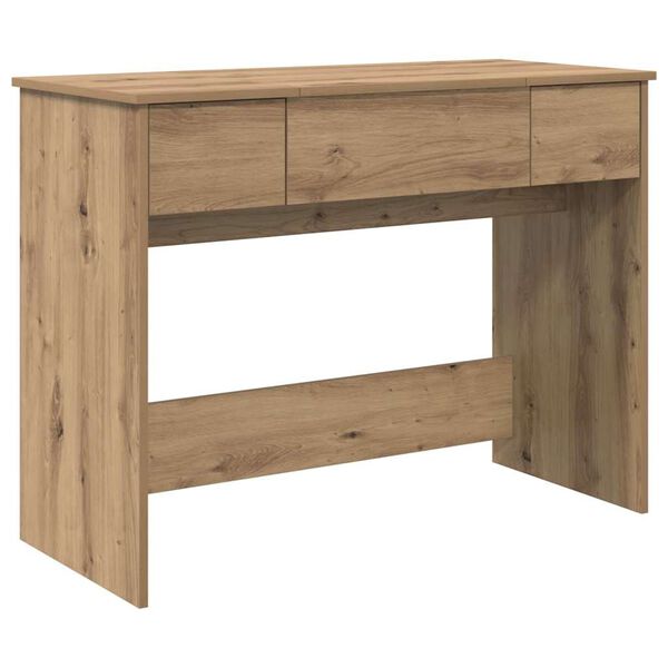 vidaXL Cosmetic Table with Drawer Artisan Oak 100 x 45 x76 cm
