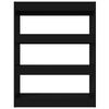 vidaXL Book Cabinet/Room Divider Black 80x30x103 cm Engineered wood