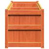 vidaXL Garden Planter Wax Brown 90x50x70 cm Solid Wood Pine