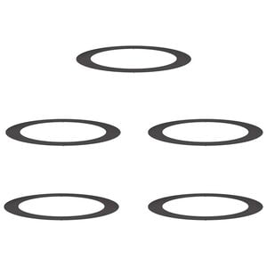 vidaXL suitable for Flat Tree Rings 5 pcs Black &Oslash;90/120 cm Steel