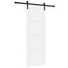 vidaXL Sliding Door 73.5 x 198.5 cm Engineered Wood White and Black
