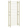 vidaXL Wine Rack for 96 Bottles Gold Metal