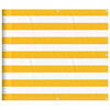 vidaXL Balcony Screen Yellow and White Stripe 90x800 cm