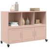 vidaXL Sideboard Pink 100.5x39x72 cm Steel