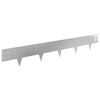 vidaXL Lawn Edging 10 pcs 100 x 15 cm Steel Silver