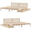 vidaXL Bed Frame without Mattress 200x200 cm Solid Wood Pine