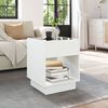 vidaXL Coffee Table with Infinity LED White 40x40x50 cm