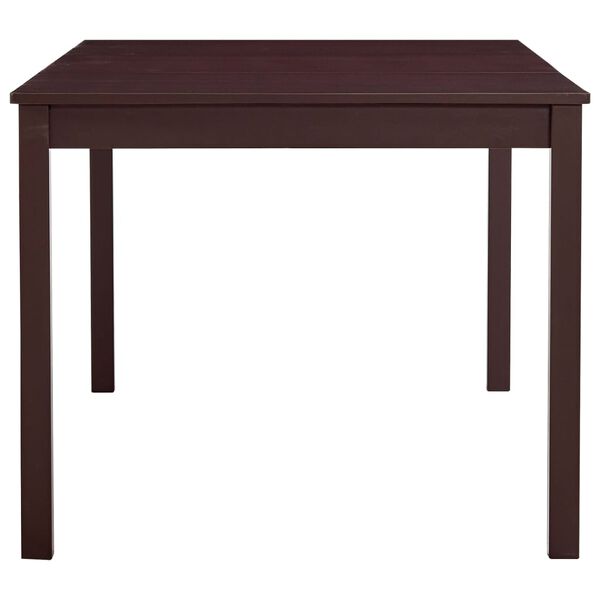 vidaXL Dining Table Dark Brown 180x90x73 cm Pinewood