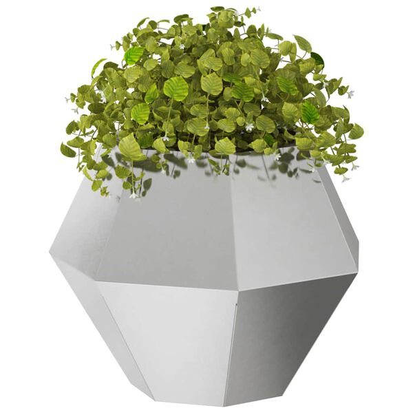 vidaXL Planter Silver 50 x 50 x 40 cm Stainless Steel