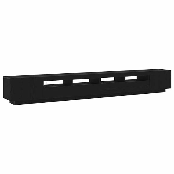 vidaXL TV Cabinet Set 3 pcs Black 300 x 35 x 40 cm Engineered Wood