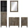 vidaXL 4 Piece Bathroom Furniture Set Solid Wood Mango