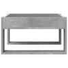 vidaXL Coffee Table with Infinity LED Concrete Grey 50x53x30 cm