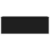 vidaXL Storage Box Black 102x35x35 cm Engineered Wood