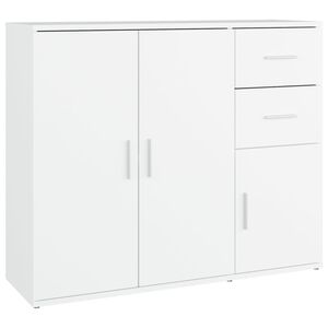 vidaXL Sideboard White 91x29.5x75 cm Engineered Wood