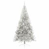 vidaXL Artificial Pre-lit Christmas Tree Silver 240 cm PET