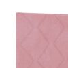 vidaXL Headboard Height Adjustable with Headboard Pink 160 cm Velvet