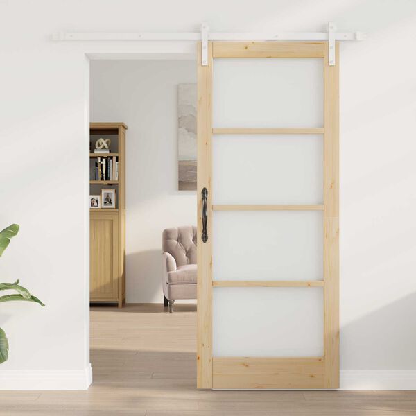 vidaXL Sliding Door ORKDAL Natural 83 x 202 cm