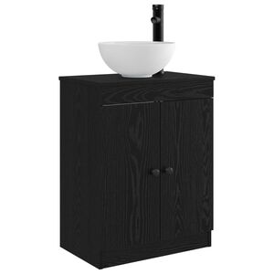 vidaXL Bathroom Vanity with Sink Black 54 x 35 x 83 cm Engineered Wood