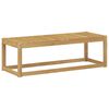 vidaXL Outdoor Stool Bench White 115 x 43 x 37 cm Solid Acacia Wood