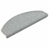 vidaXL Stair Mats 30 pcs 65x24x4 cm Light Grey Half Round Large