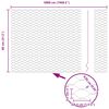 vidaXL Fence with Post Silver 0.8 x 50 m Steel