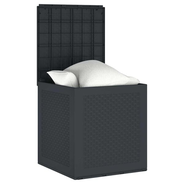 vidaXL Storage Box Anthracite 55 x 53 x 57 cm Polypropylene