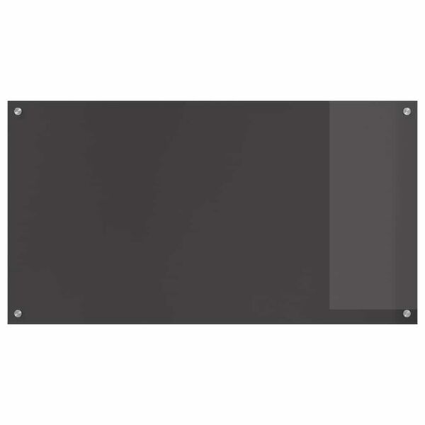 vidaXL Kitchen Backsplash 2 pcs Dark Grey 110 x 60 cm Tempered Glass