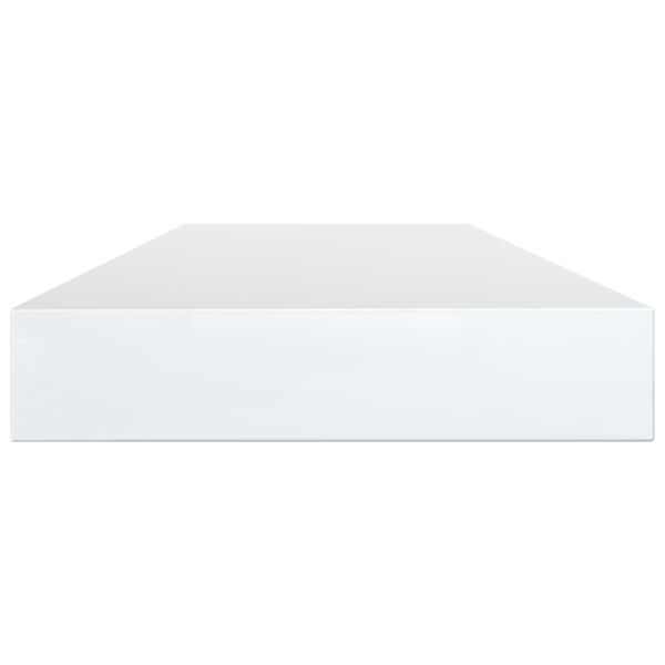 vidaXL Bookshelf Boards 4 pcs High Gloss White 100x10x1.5 cm Engineered Wood