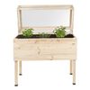 HI Raised Bed with Cover 135 L Wood