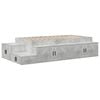vidaXL Storage Bed Frame Concrete Grey 80 cm Engineered Wood