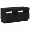 vidaXL TV Cabinet Set 3 pcs Black 260 x 35 x 40 cm Engineered Wood