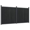 vidaXL Fence Panel Grey 353x186 cm WPC