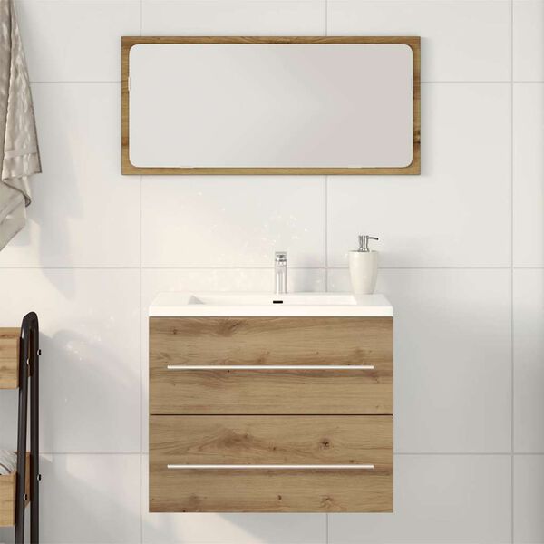 vidaXL Bathroom Sink Cabinet Artisan Oak 60x38.5x48 cm Engineered Wood