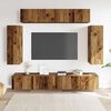 vidaXL 6 Piece TV Cabinet Set Wall-mounted Old Wood Engineered Wood