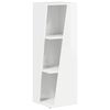 vidaXL Side Shelf High Gloss White 33 x 32 x 100.5 cm Engineered Wood