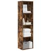 vidaXL Bookcase Smoked Oak 40x30x152 cm Engineered Wood