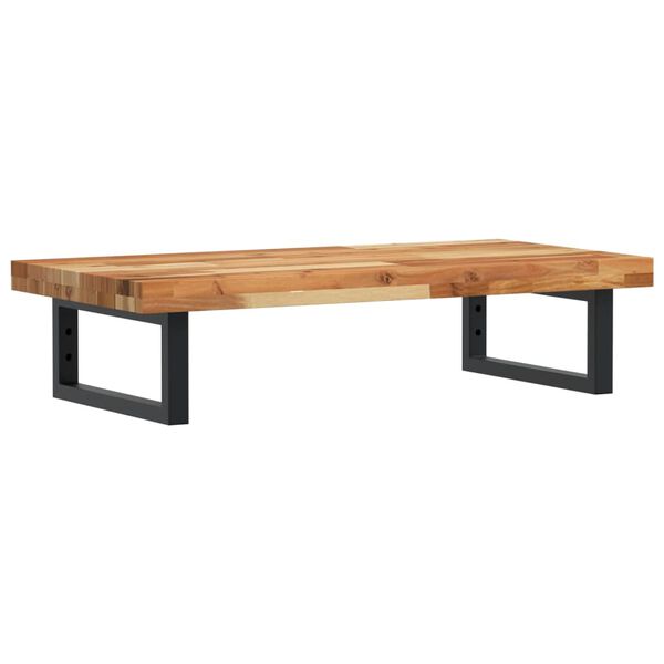 vidaXL Basin Shelf Wall Mounted Steel and Solid Wood Acacia