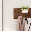 vidaXL Wall-Mounted Coat Rack Smoked Oak 80 x 10.5 x 18 cm